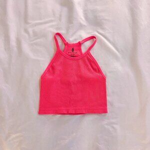 Free People Happiness Runs Crop Tank Free People Hot Pink
